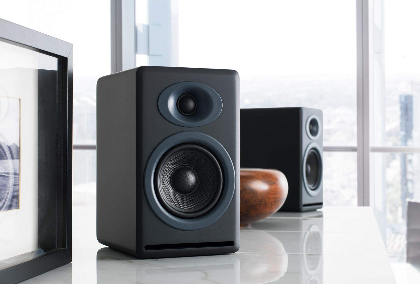 Audioengine P4 Premium Passive Bookshelf Speaker -Black