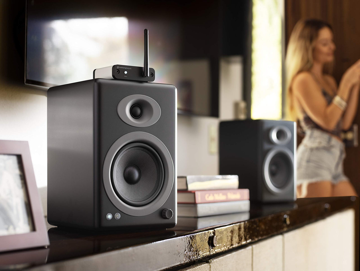 Audioengine B-Fi Multiroom Music Streamer | Hi-Fi Low Latency Wi-Fi Audio Receiver, Wireless Audio Adapter for Speakers, AV Receiver, Stereo Amp, Airplay, DLNA, HD Streaming, Phone, Tablet, Computer
