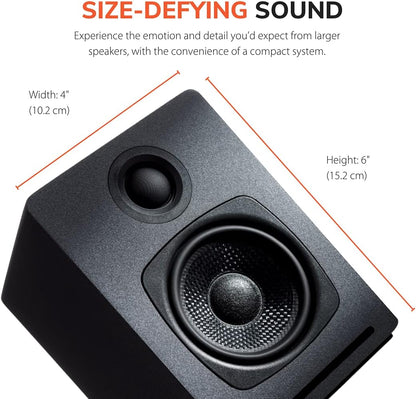 Audioengine A1 Wireless Computer Speakers - 60 W Bluetooth Desktop PC Computer Speakers - Gaming, Music and More