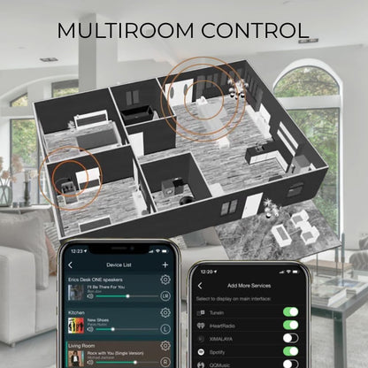 Audioengine B-Fi Multiroom Music Streamer | Hi-Fi Low Latency Wi-Fi Audio Receiver, Wireless Audio Adapter for Speakers, AV Receiver, Stereo Amp, Airplay, DLNA, HD Streaming, Phone, Tablet, Computer