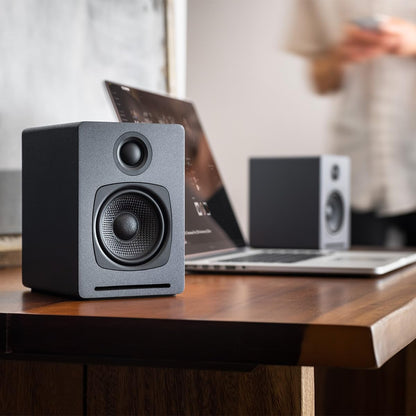 Audioengine A1 Wireless Computer Speakers - 60 W Bluetooth Desktop PC Computer Speakers - Gaming, Music and More